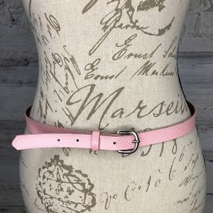 Vintage snake print textured skinny belt s/m